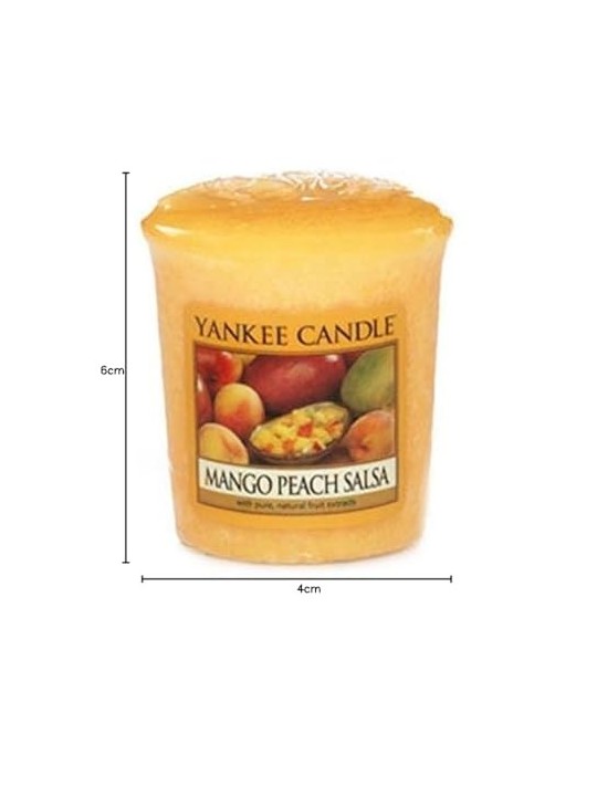Yankee Candle Candela Votiva Aromatica Unisex Mango Peach Salsa 49 0g