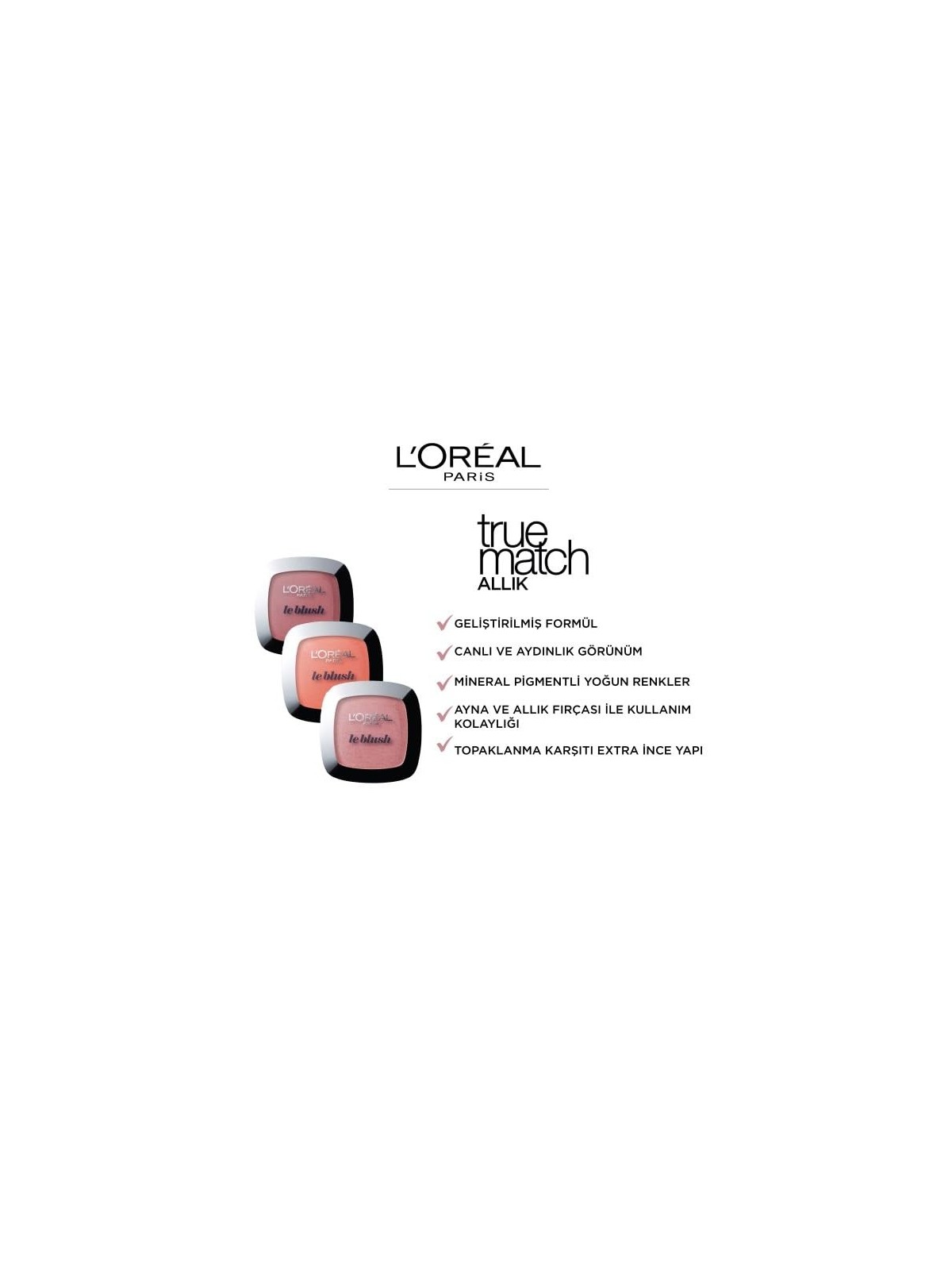Blush L'Orï¿½ï¿½al True Match 120 Santal Rose Fard Donna