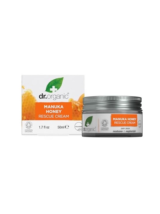 Dr Organic Manuka Honey Rescue Cream 50ml Unisex