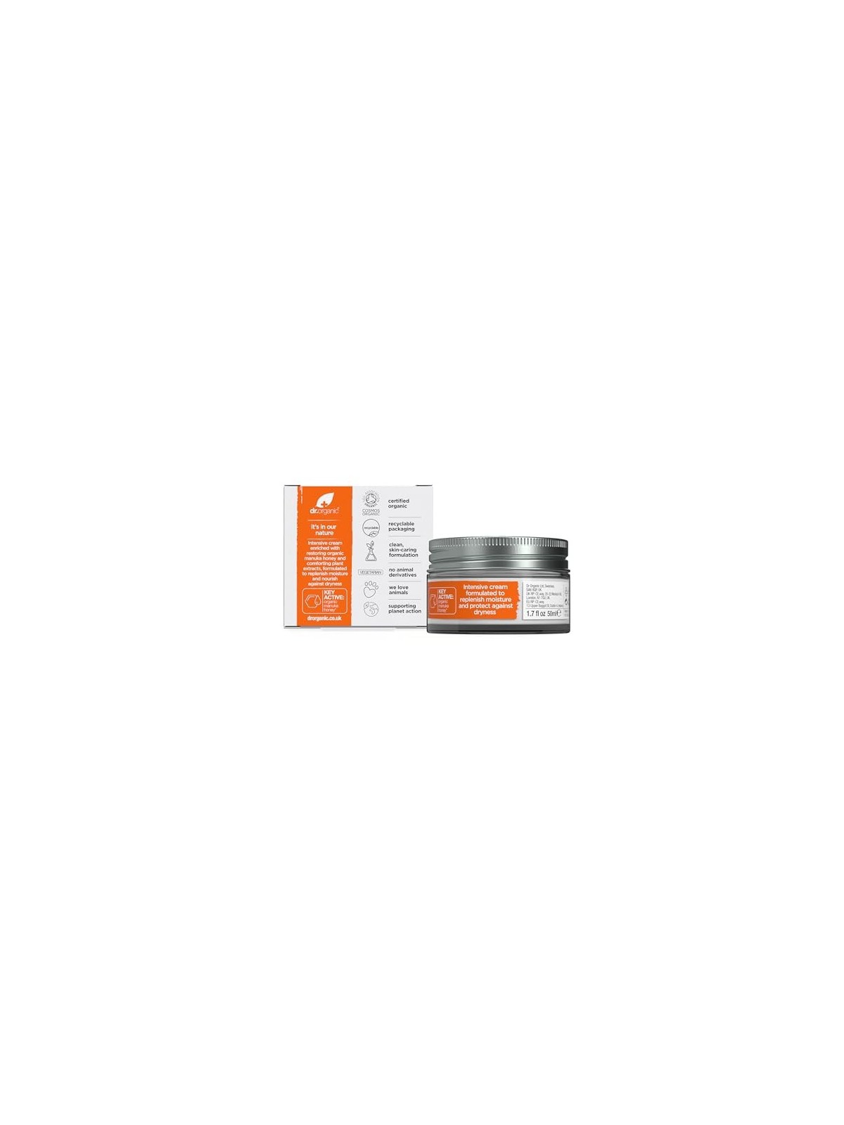 Dr Organic Manuka Honey Rescue Cream 50ml Unisex