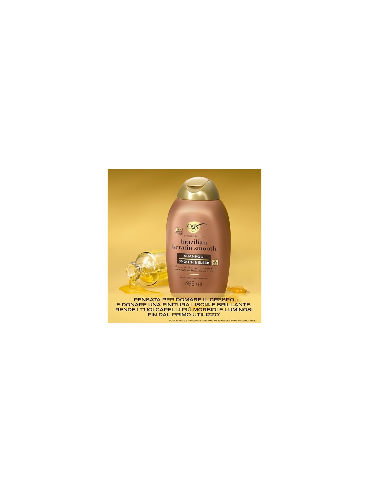 Brazilian Keratin Smooth Ogx Shampoo for Smooth and Nourished Hair