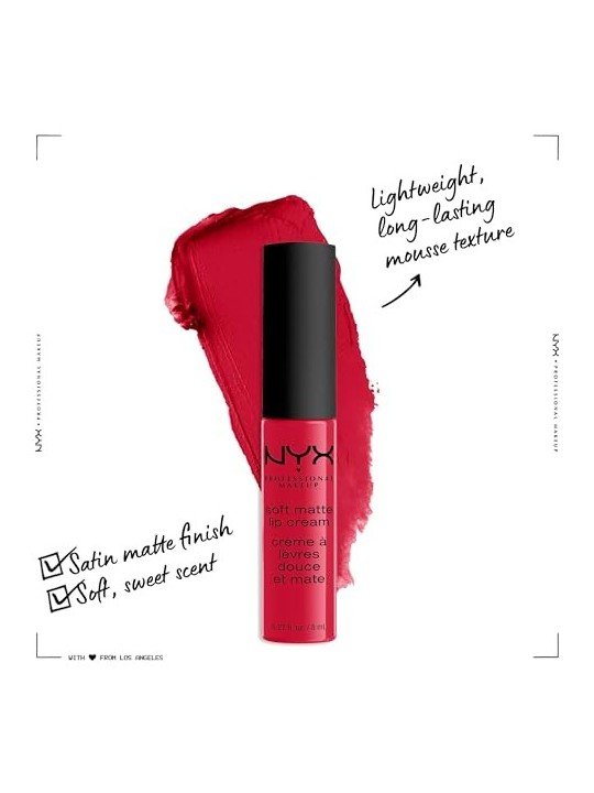 Nyx Professional Make Up SOFT MATTE Lip Cream Amsterdam