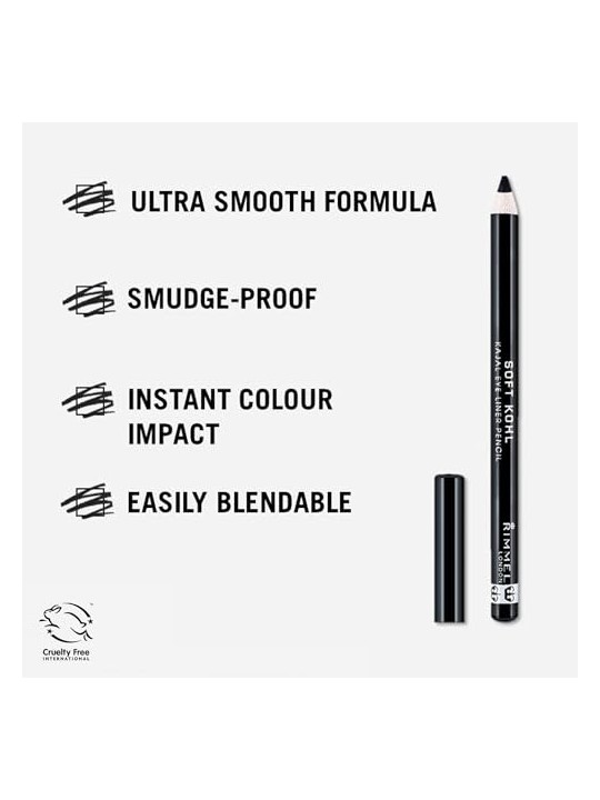 Matita occhi Rimmel Soft Kohl Eyeliner 12 g donna 064 Stormy Grey