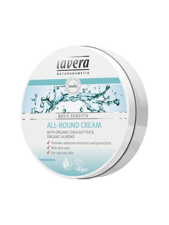 Lavera Basis Sensitiv Crema Multiuso pelle secca donna 150ml
