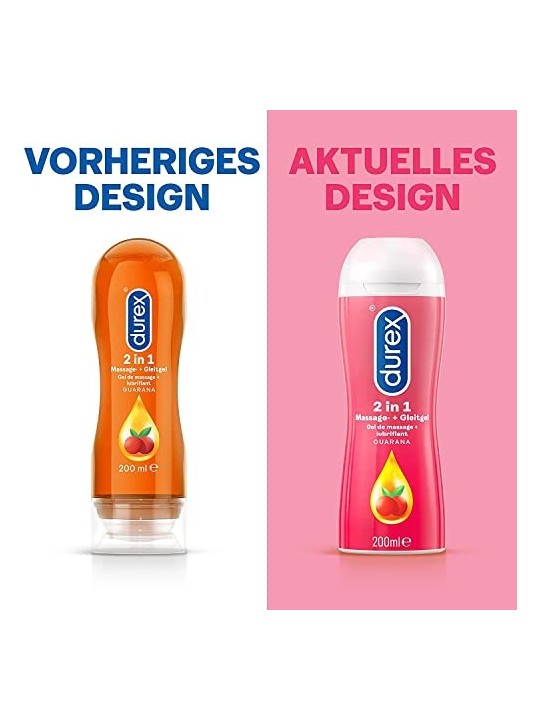 Durex PLAY MASSAGE STIMOLANTE gel da massaggio e lubrificante 200ml unisex