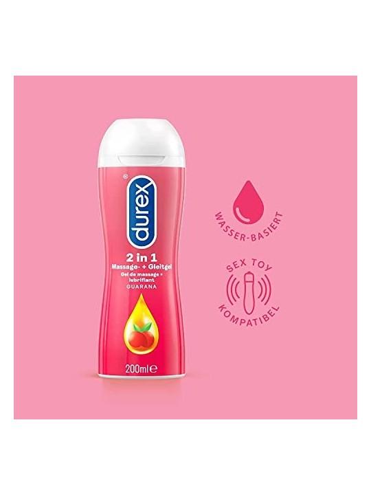 Durex PLAY MASSAGE STIMOLANTE gel da massaggio e lubrificante 200ml unisex