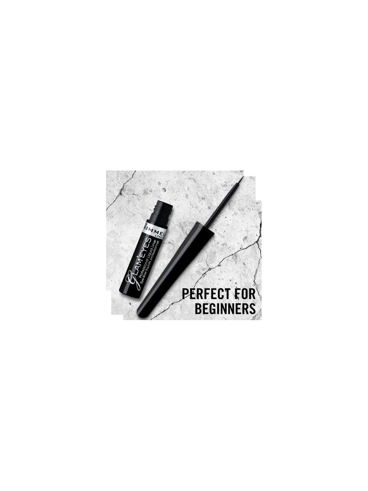 Rimmel London GLAMEYES PROFESSIONAL eyeliner liquido 001 nero donna