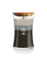 WoodWick Candela Profumata Trilogy Pino Rosso Sandalo e