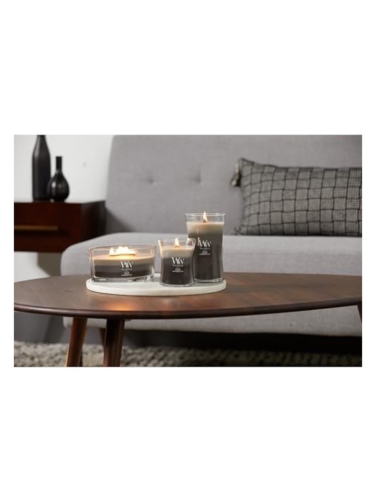 WoodWick Candela Profumata Trilogy Pino Rosso Sandalo e