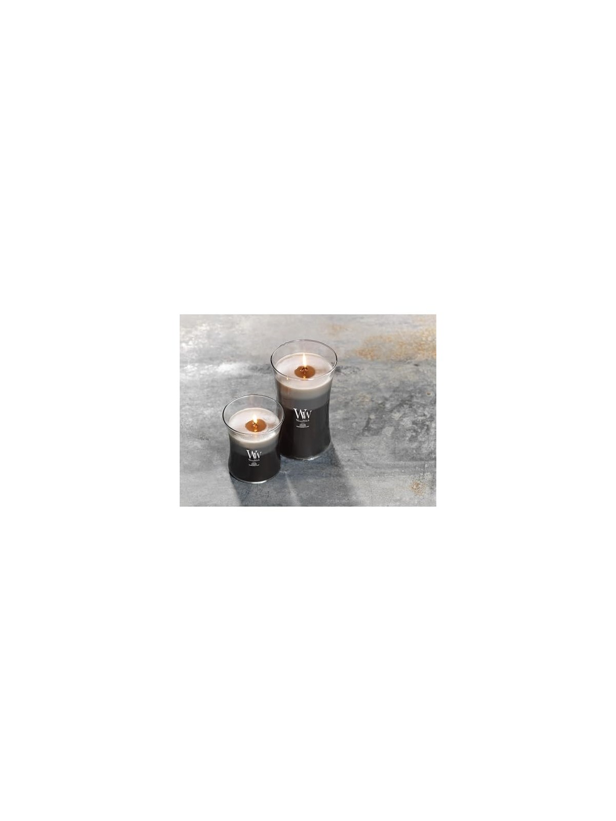 WoodWick Candela Profumata Trilogy Pino Rosso Sandalo e