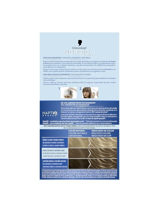 Schwarzkopf Mass Market NORDIC BLONDE M1: Mechas radianti, bionde e perfette per donne