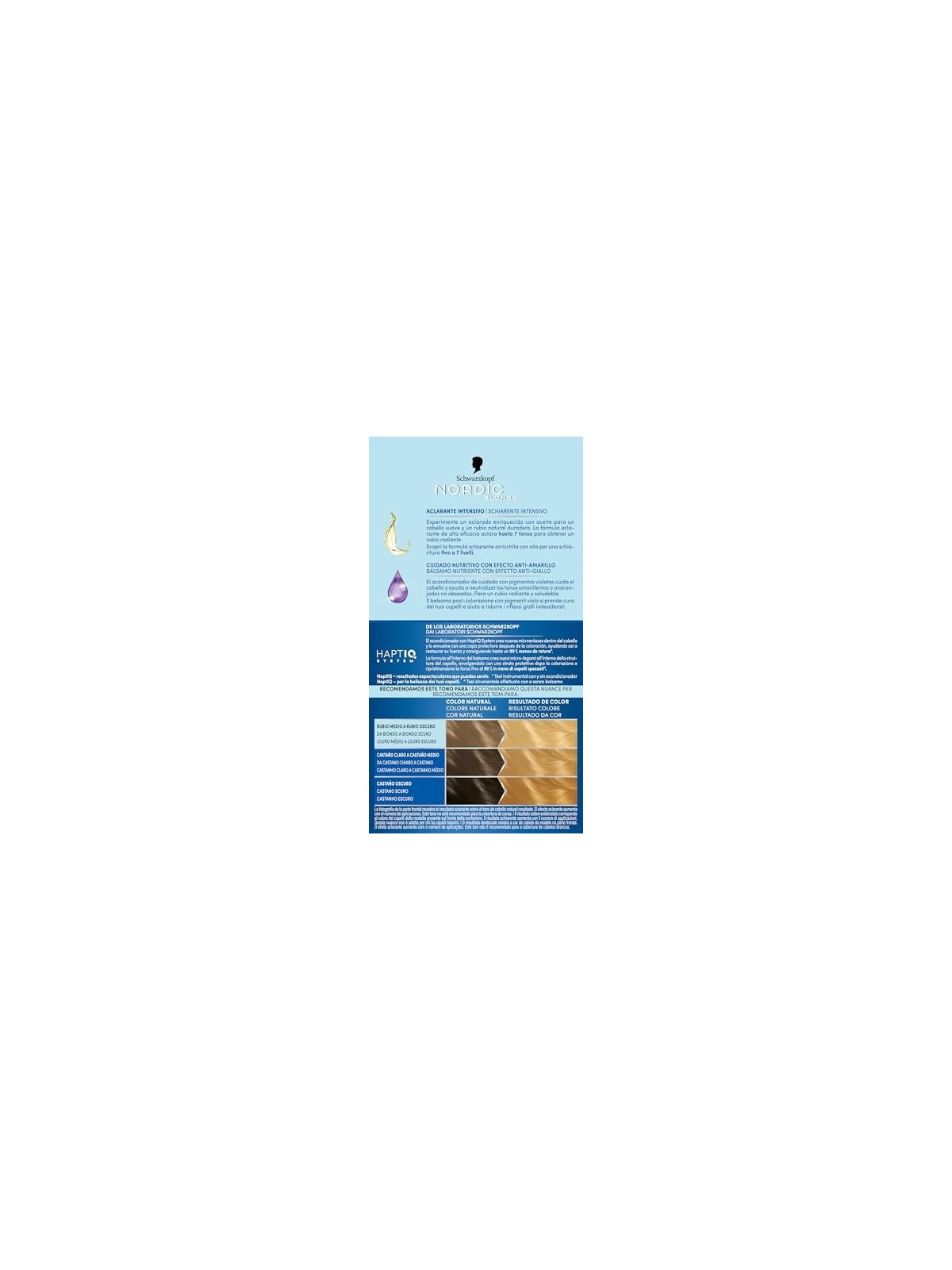 Schwarzkopf Mass Market NORDIC BLONDE L1 schiarente intensivo 0 ammoniaca 5 unit donna