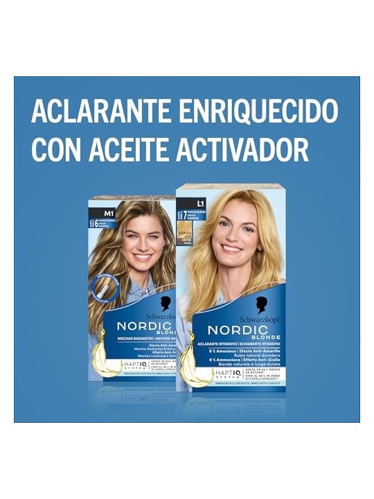 Schwarzkopf Mass Market NORDIC BLONDE L1 schiarente intensivo 0 ammoniaca 5 unit donna