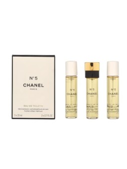 Chanel No 5 Giftset donna 60ml 3x eau de toilette Spray Refill 20Ml - Twist and Spray - Purse Spray