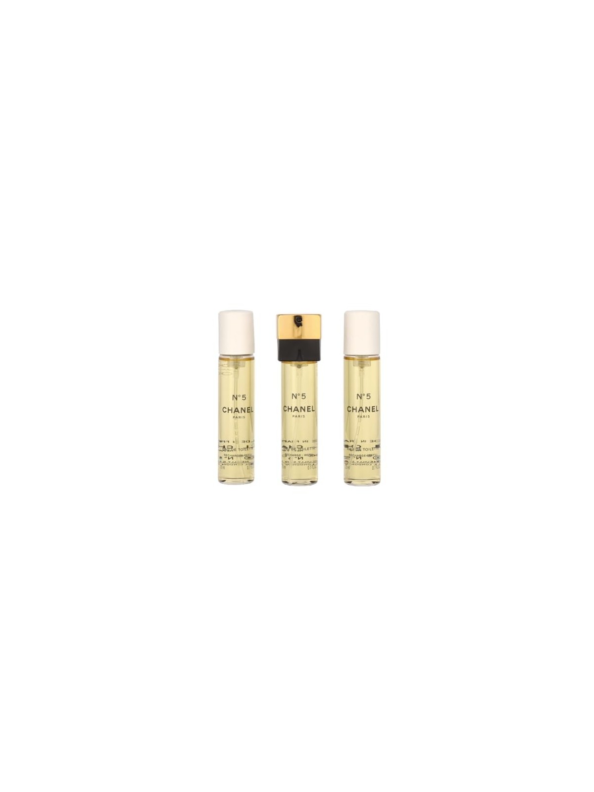 Chanel No 5 Giftset donna 60ml 3x eau de toilette Spray Refill 20Ml - Twist and Spray - Purse Spray