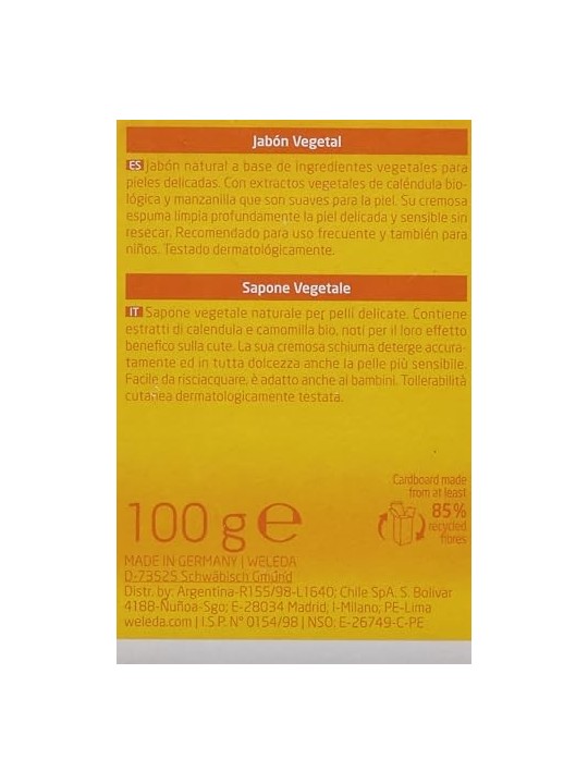 Weleda Calendula Soap unisex 100g All Skin Types