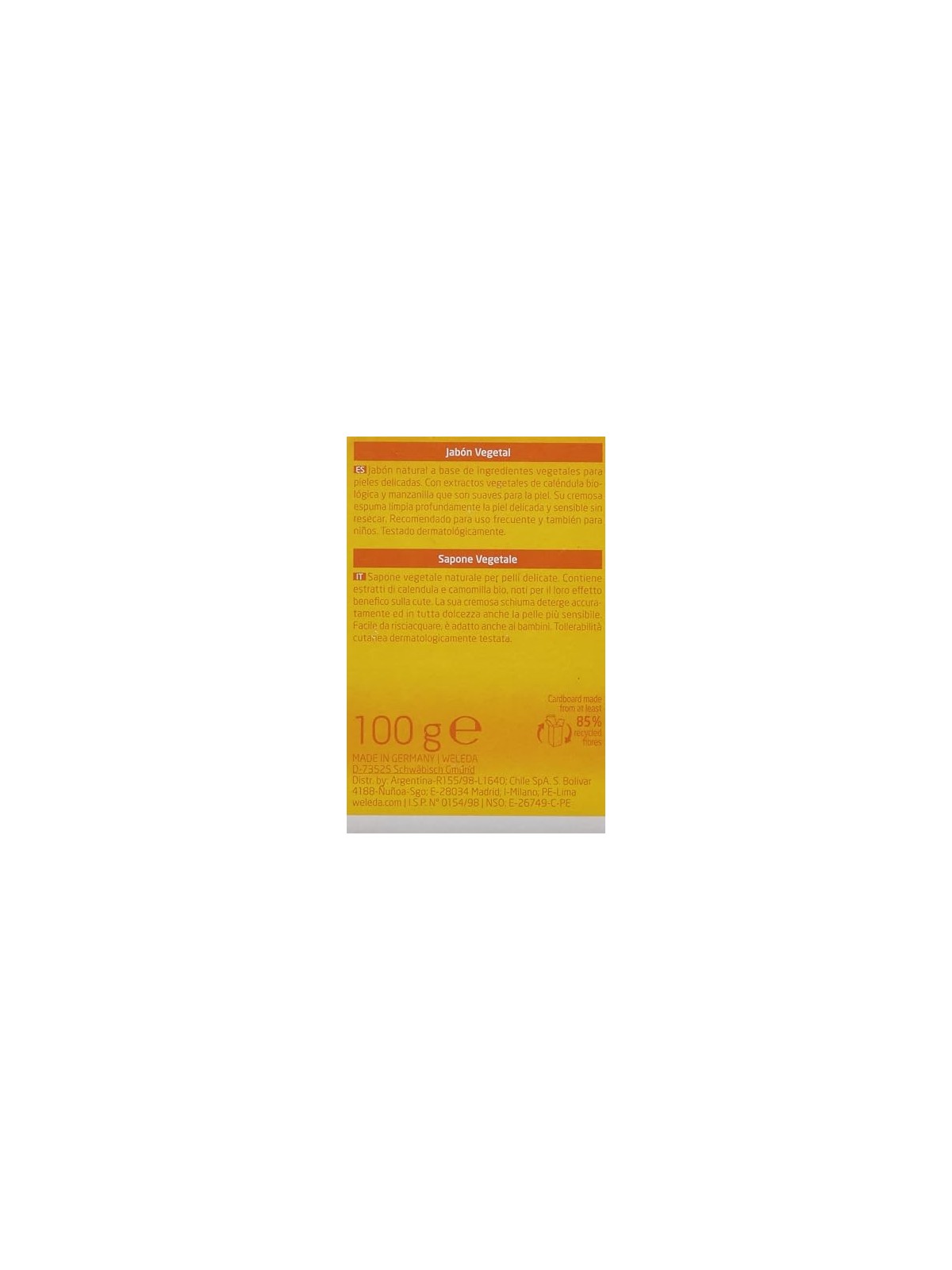 Weleda Calendula Soap unisex 100g All Skin Types