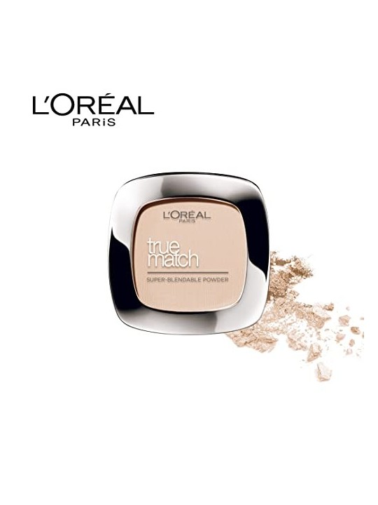 LOrï¿½ï¿½al True Match Powder Compact La Polvere 9 g  Tonalit D5 W5 Sabbia dorata donna  D5  W5 Golden Sand
