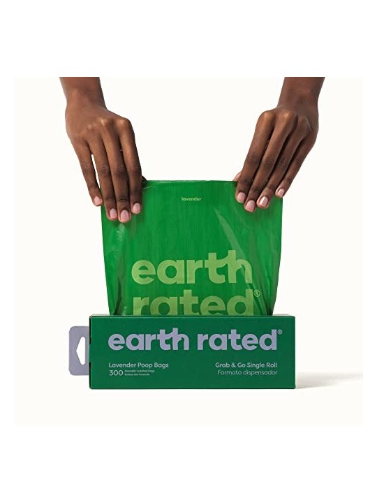 Earth Rated ROLLO sacchetto per animali domestici dispenser lavanda 300 unit unisex
