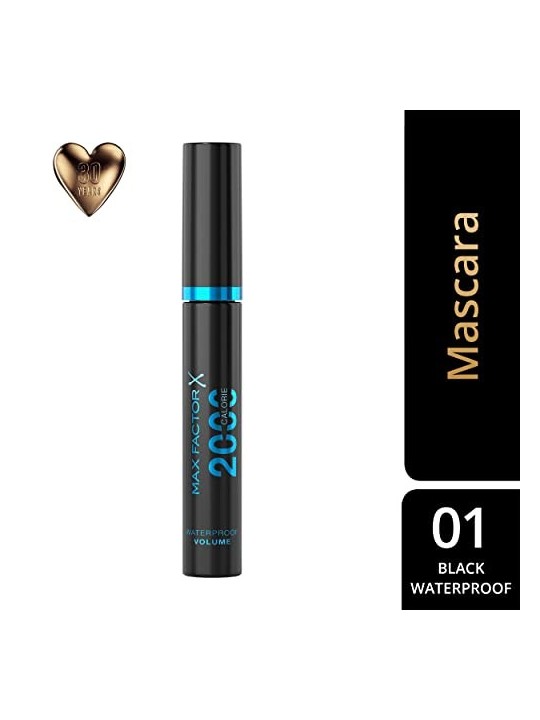 Max Factor Volume waterproof da 2000 calorie Mascara waterproof per un volume maggiore di 9 ml donna Black