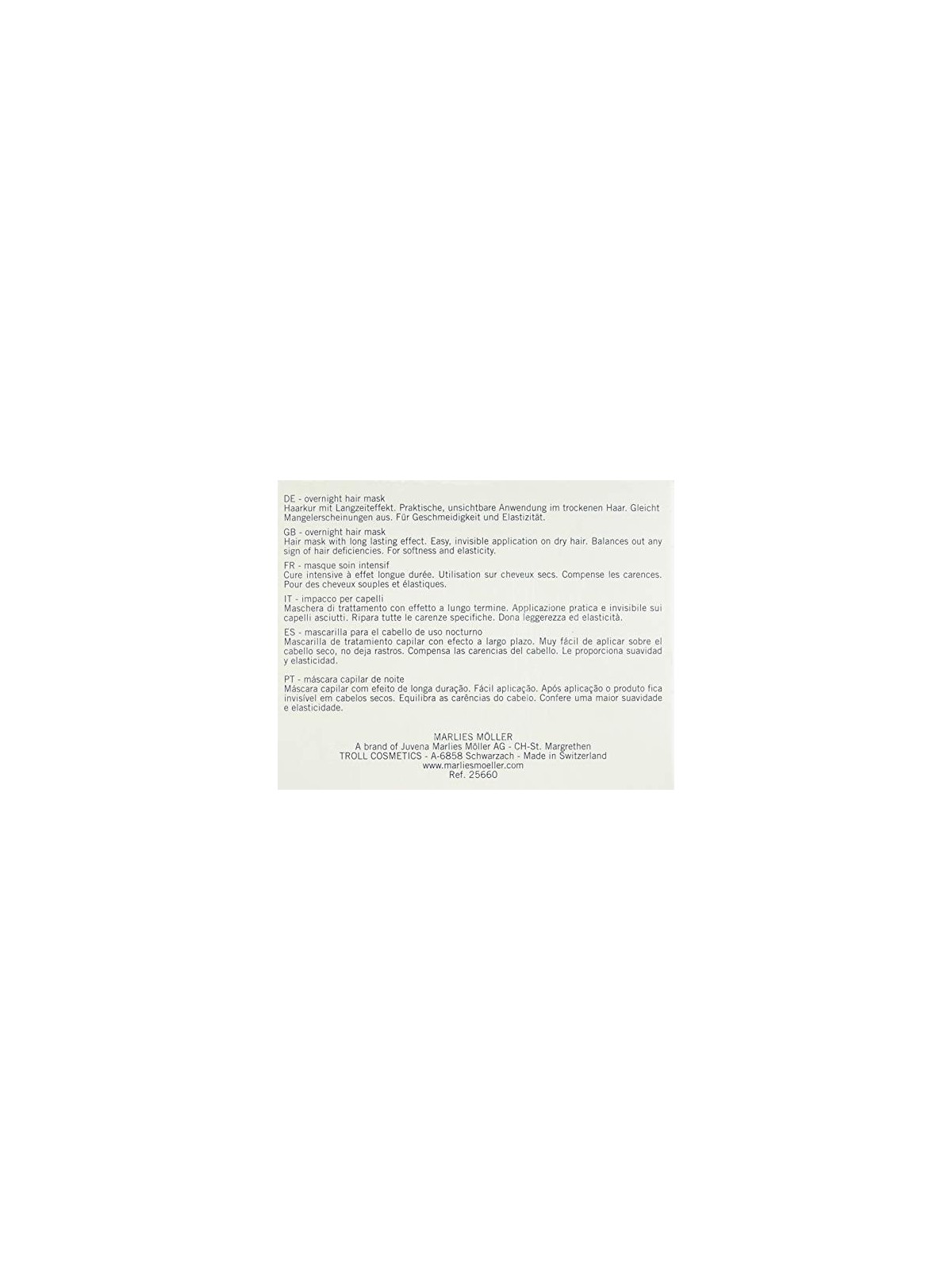 Maschera notturna SOFTNESS 125ml unisex
