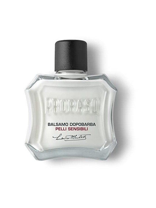 Balsamo Dopobarba Bianco Proraso per pelli sensibili al t verde uomo 100ml