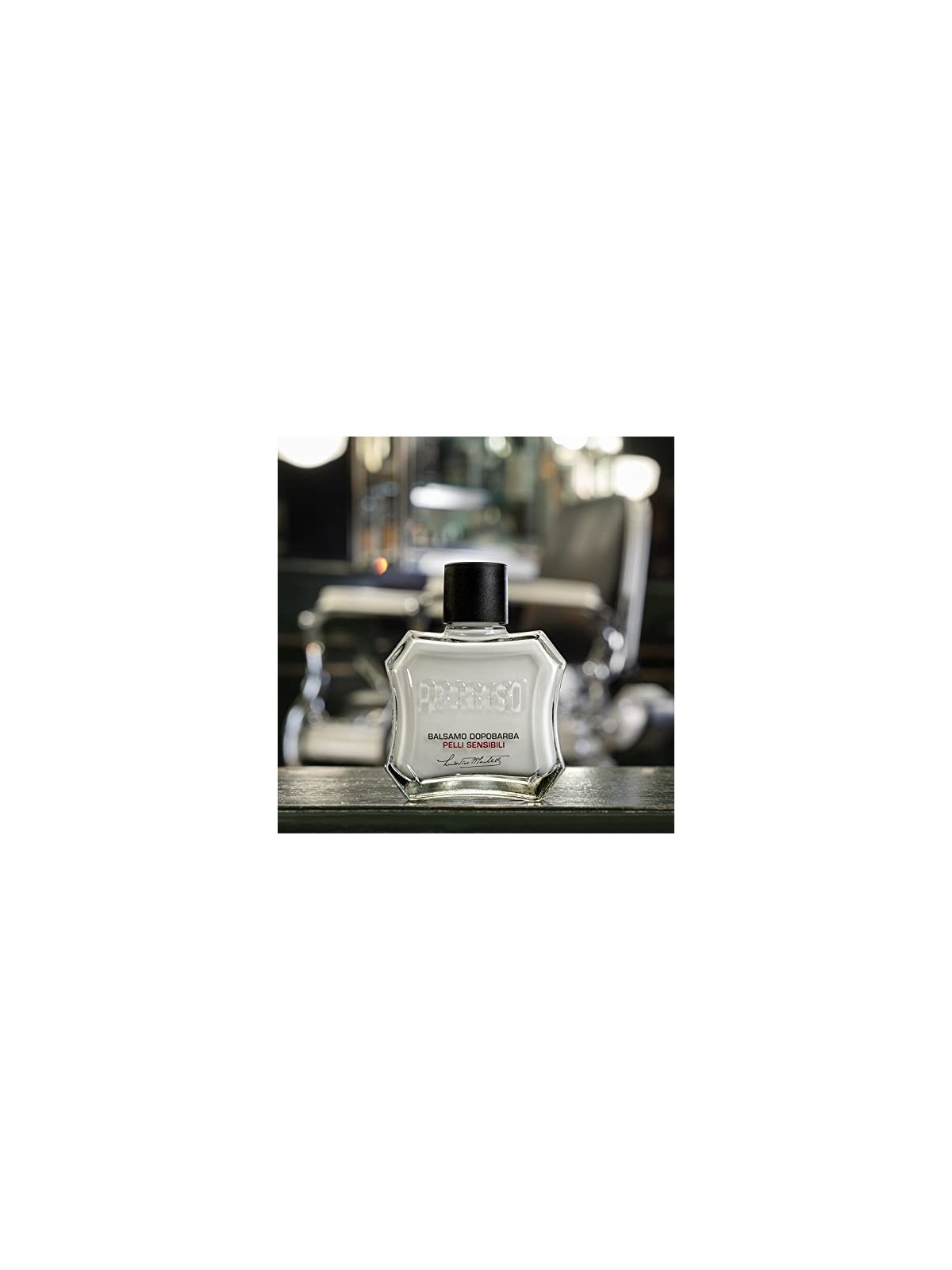 Balsamo Dopobarba Bianco Proraso per pelli sensibili al t verde uomo 100ml