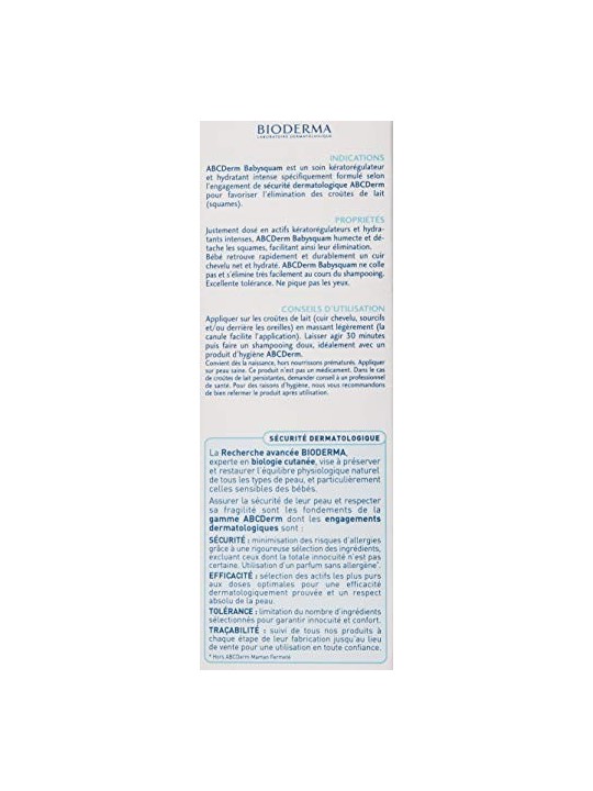 Crema Bioderma ABCDerm Babysquam per Crosta Lattea Neonato 40ml