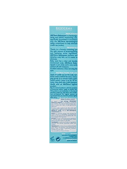 Crema Bioderma ABCDerm Babysquam per Crosta Lattea Neonato 40ml
