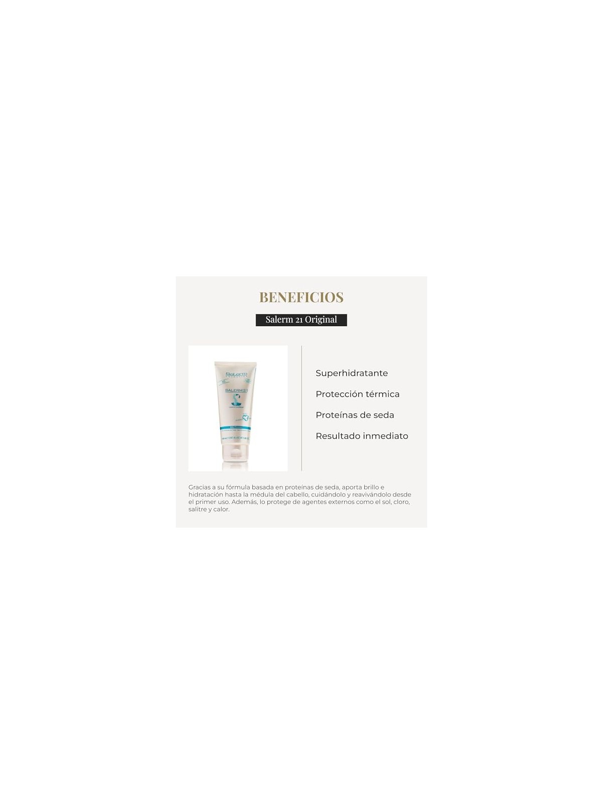 Salerm SALERM 21 proteina di seta balsamo 100ml
