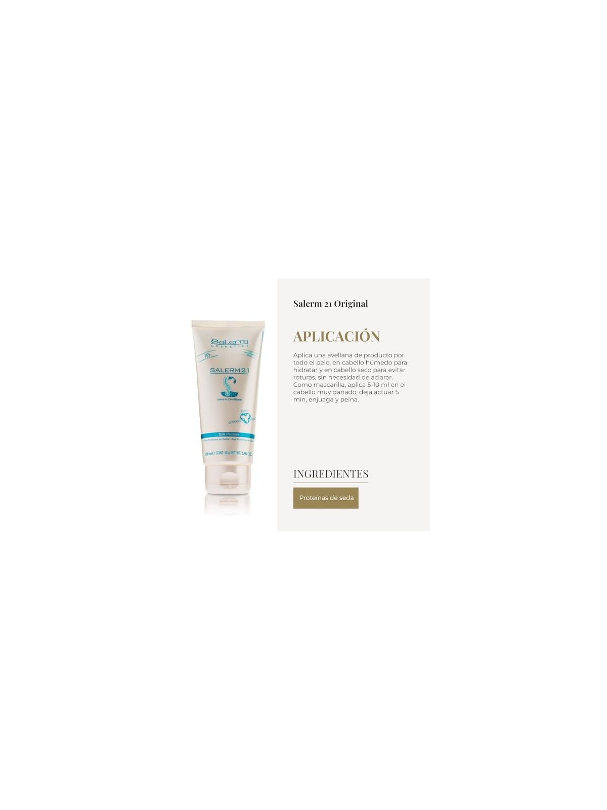 Salerm SALERM 21 proteina di seta balsamo 100ml