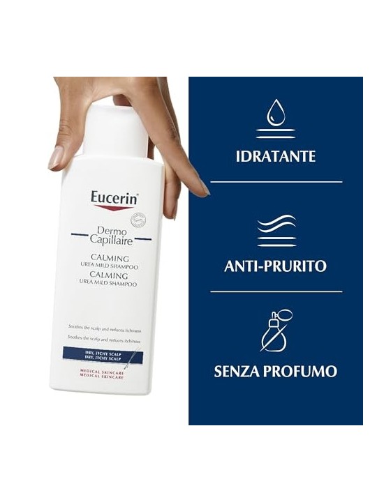 Eucerin Dermocapillaire 5 UREA pelle secca Shampoo donna 250ml