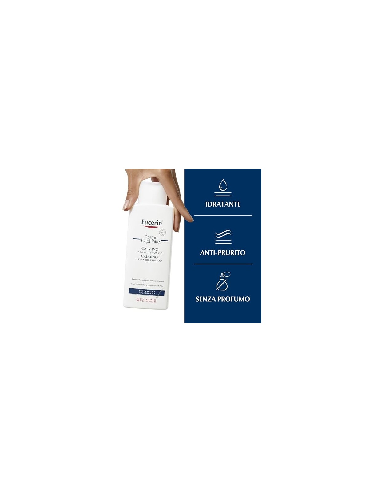 Eucerin Dermocapillaire 5 UREA pelle secca Shampoo donna 250ml