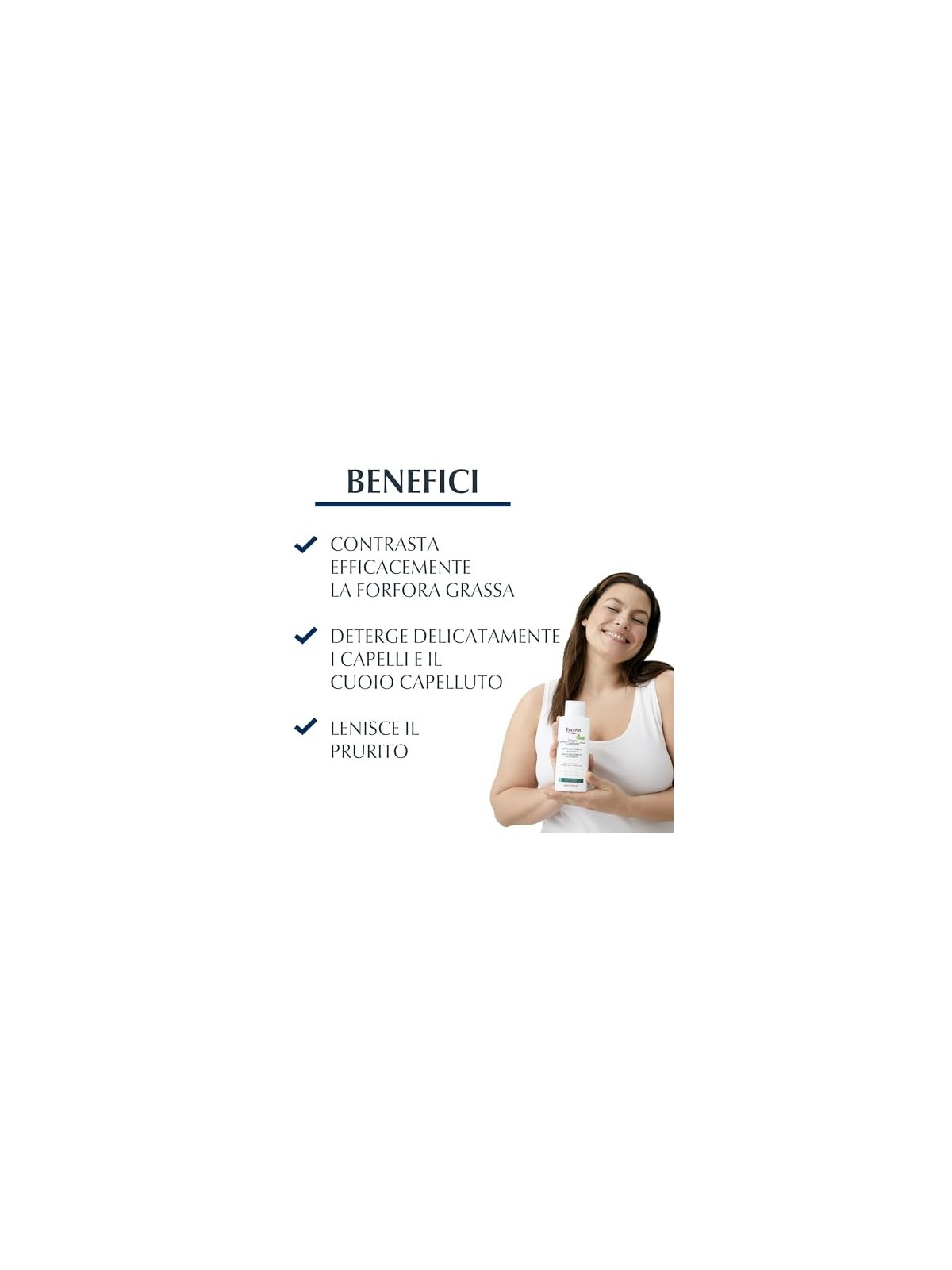 Eucerin DermoCapillaire Shampoo gel contro la forfora grassa donna 250ml