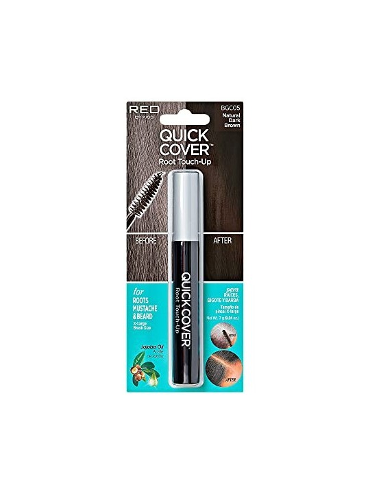Kiss My Face Ritocco radice copertura rapida 7 g donna Natural Dark Brown