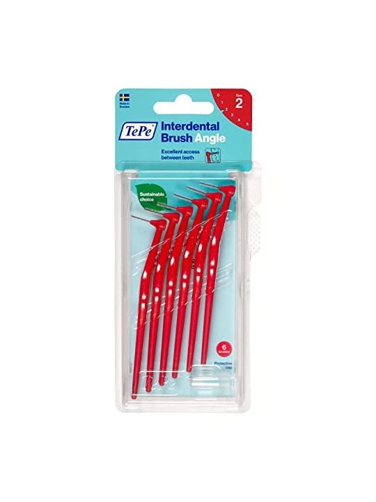 TePe Angle Interdental Brushes 2 Red