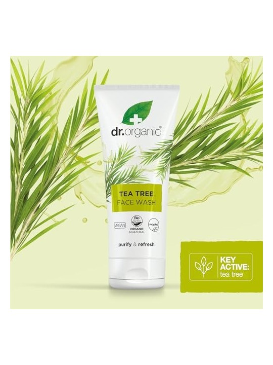 Detergente viso al tea tree 200ml - Dr. Organic