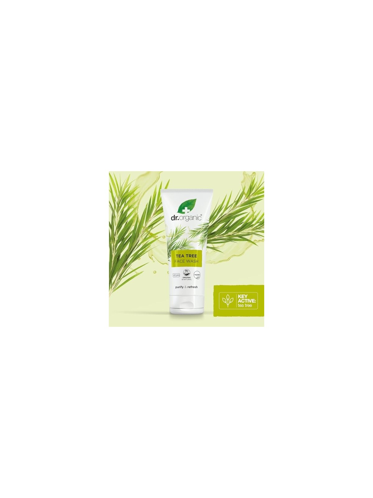 Detergente viso al tea tree 200ml - Dr. Organic