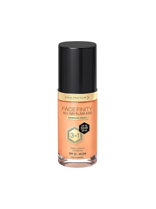 Max Factor Facefinity All Day Flawless 3 In 1 Foundation 30ml C85 Caramel