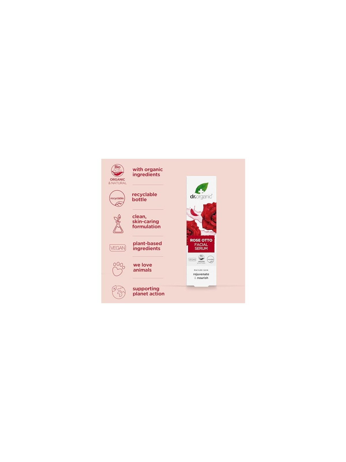 Rose Damascena Face Serum 30ml for Women