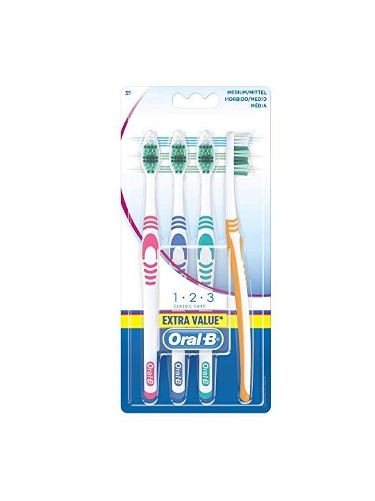 Oralb LUCIDO PULITO spazzolino da denti medio 4 unit unisex
