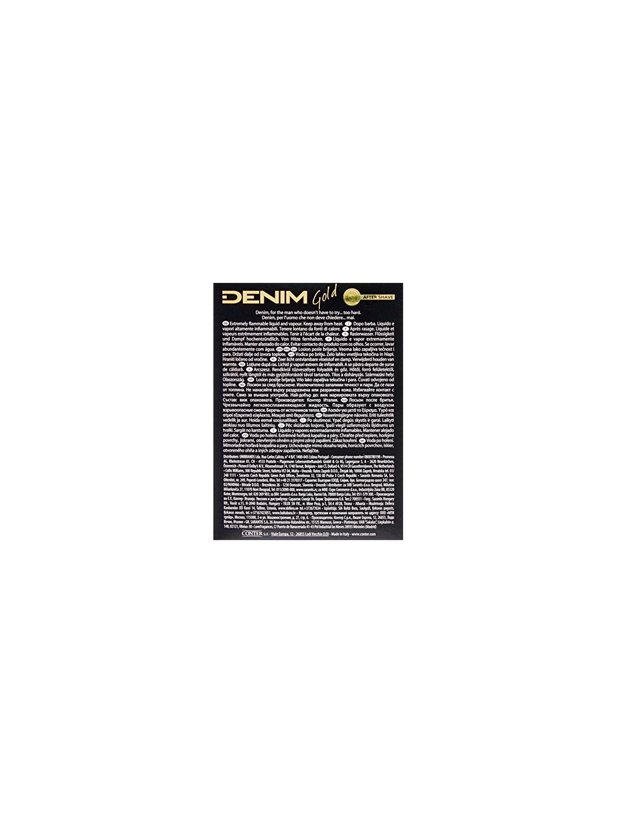 Denim Dopobarba Oro uomo 100ml