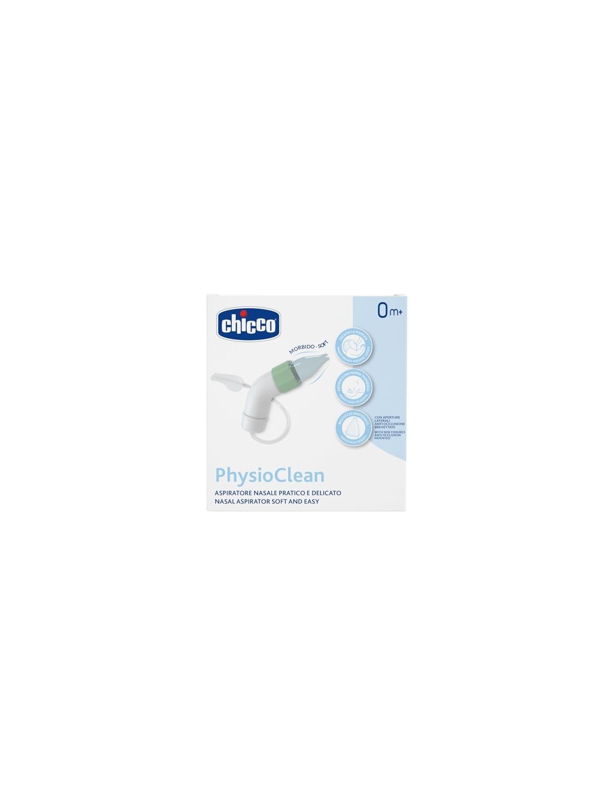Chicco PhysioClean Aspiratore Nasale Morbido e Facile 0M 1 Unit unisex