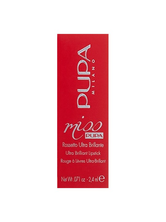 Pupa Rossetto Ultra Gloss Miss Pupa Ultra Brilliant Lips tick 24 ml donna 303 Haute Couture Fuchsia