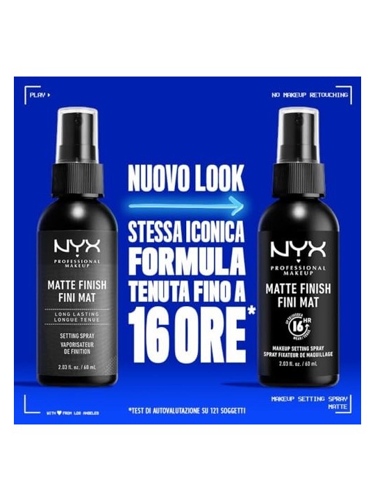 Nyx Professional Make Up SPRAY FISSANTE FINITURA OPACA 60ml unisex