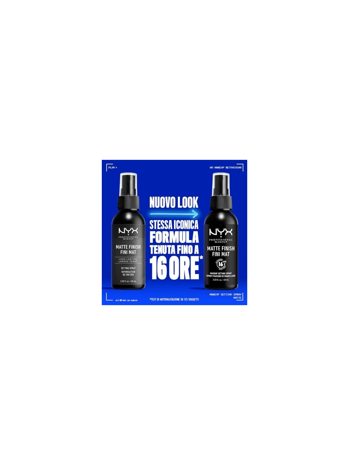 Nyx Professional Make Up SPRAY FISSANTE FINITURA OPACA 60ml unisex