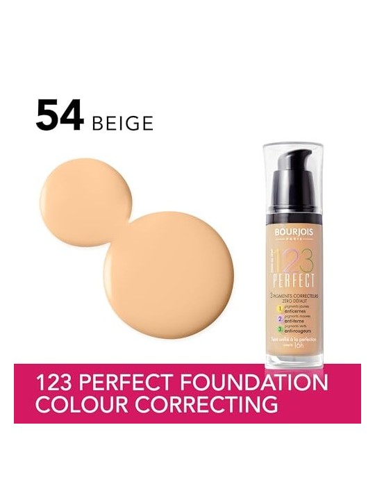 Fondotinta Bourjois 123 Perfect 54 Beige donna