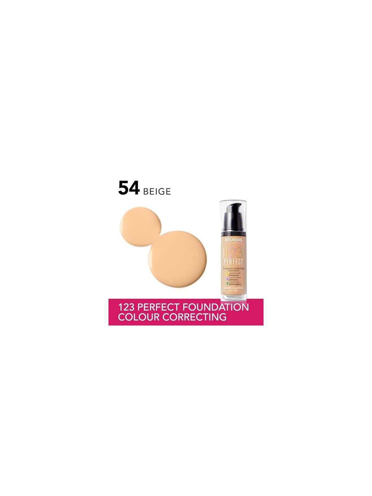 Fondotinta Bourjois 123 Perfect 54 Beige donna