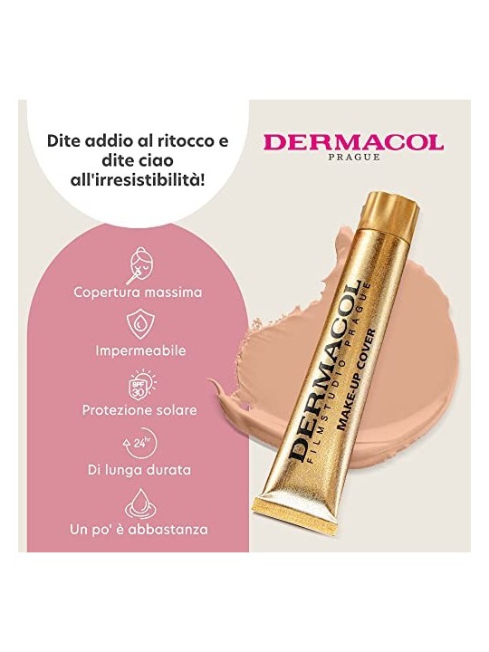 Fondotinta Dermacol Make-Up Cover SPF30 Waterpr donna 30g 211