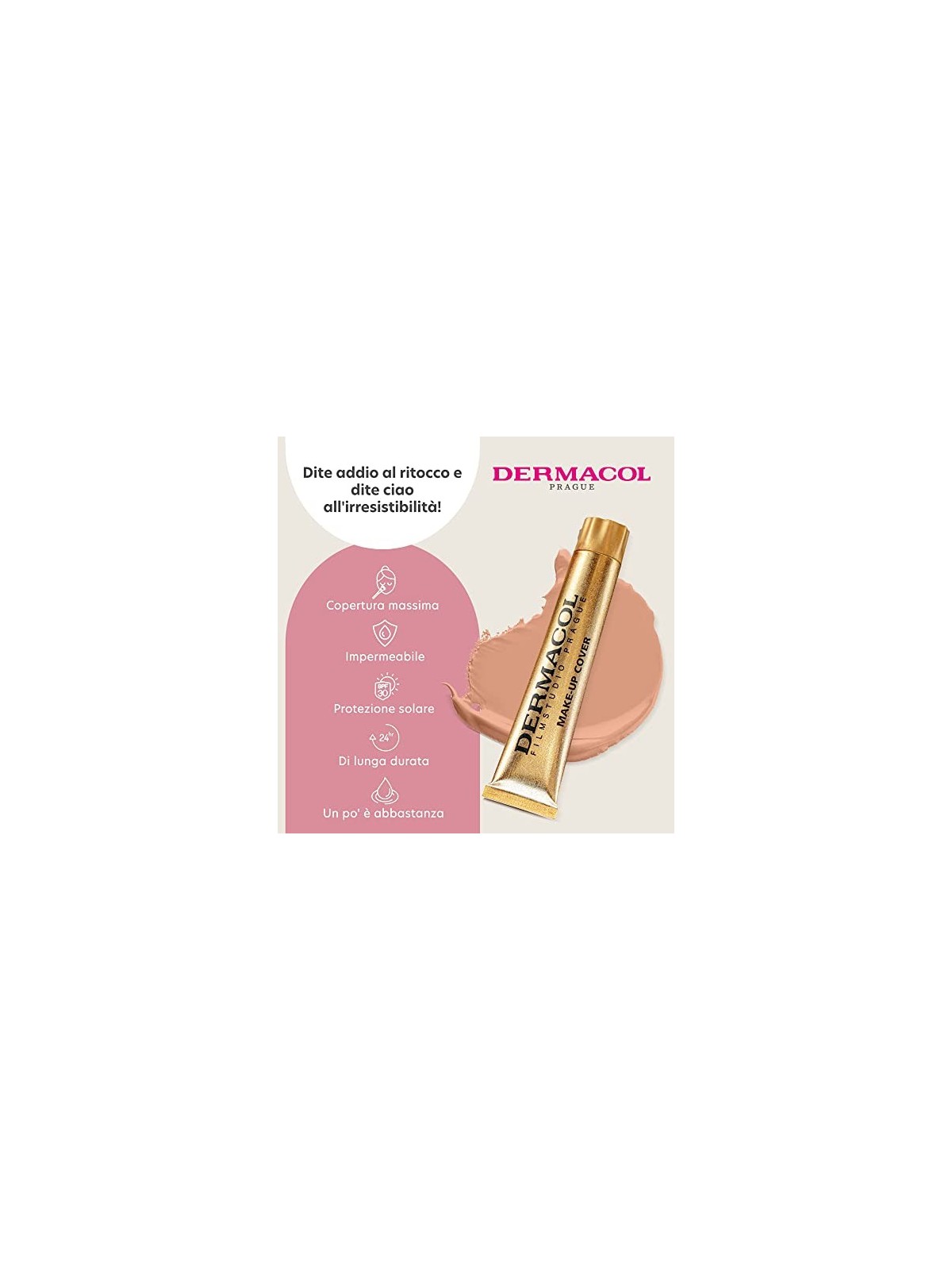 Fondotinta Dermacol Make-Up Cover Waterproof SPF30 30g 213